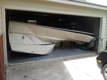 Broken garage door service in Wood Dale